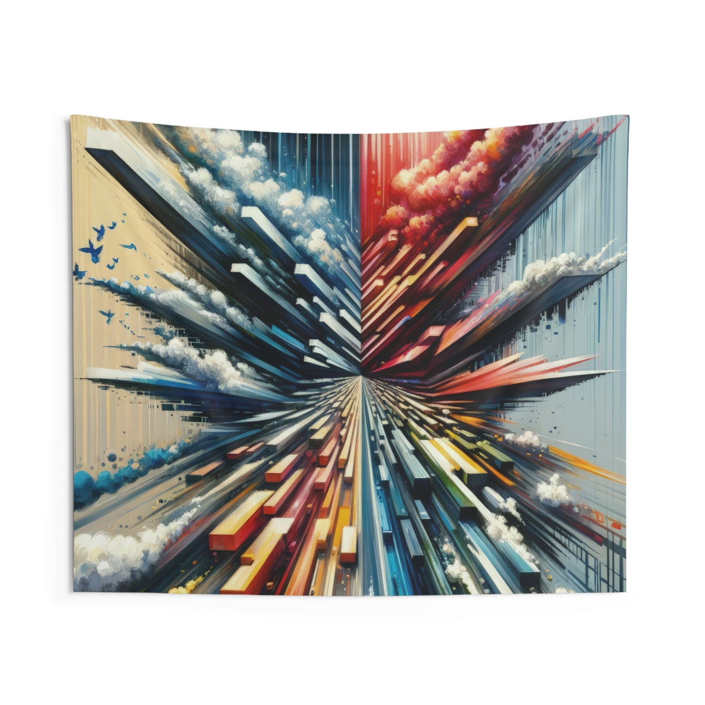 Rapid Perspective Shift Indoor Wall Tapestries