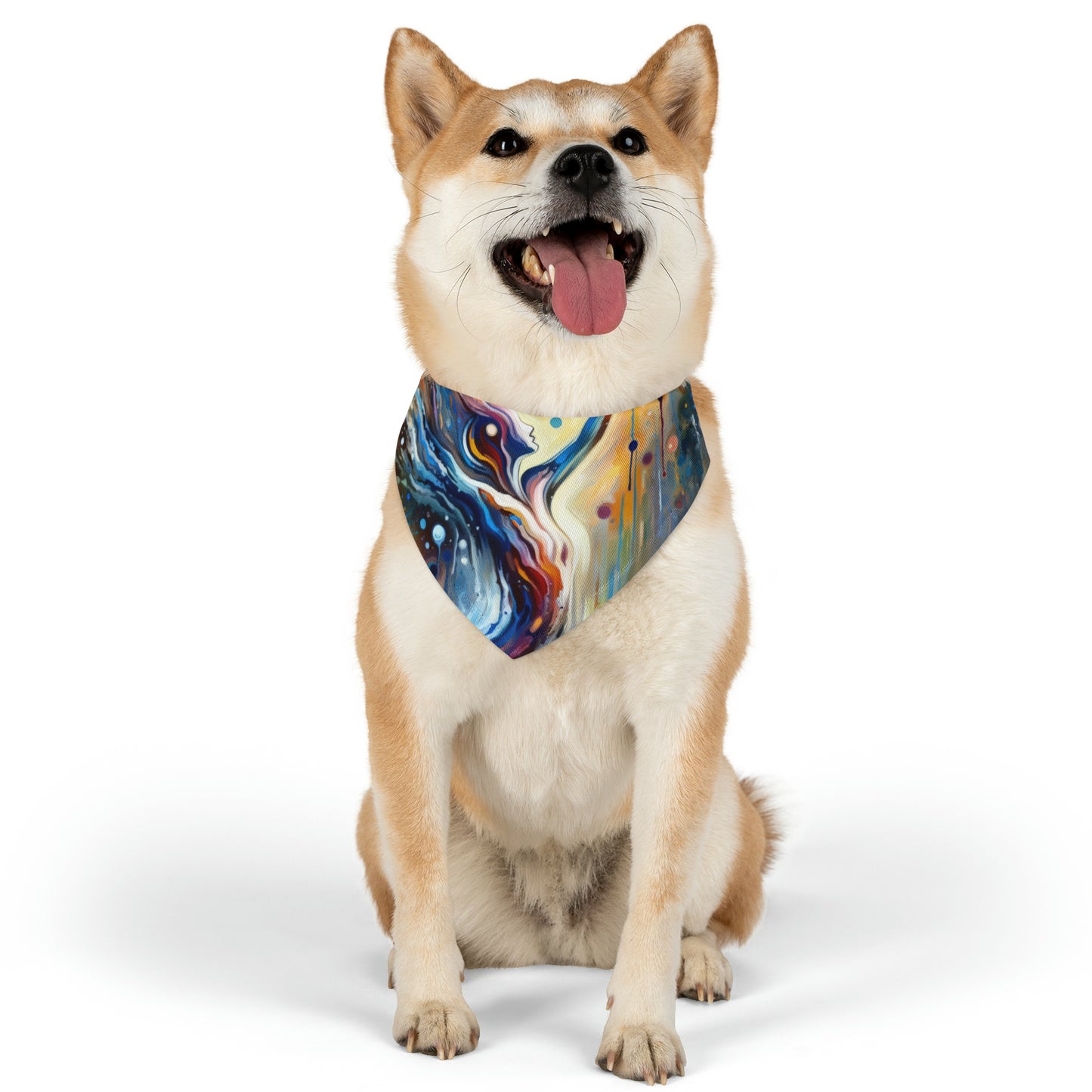 Journey Embrace Tachism Pet Bandana Collar