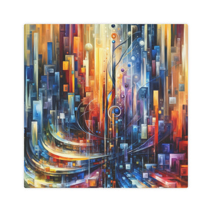 Symphonic Glass Resonance Canvas Photo Tile