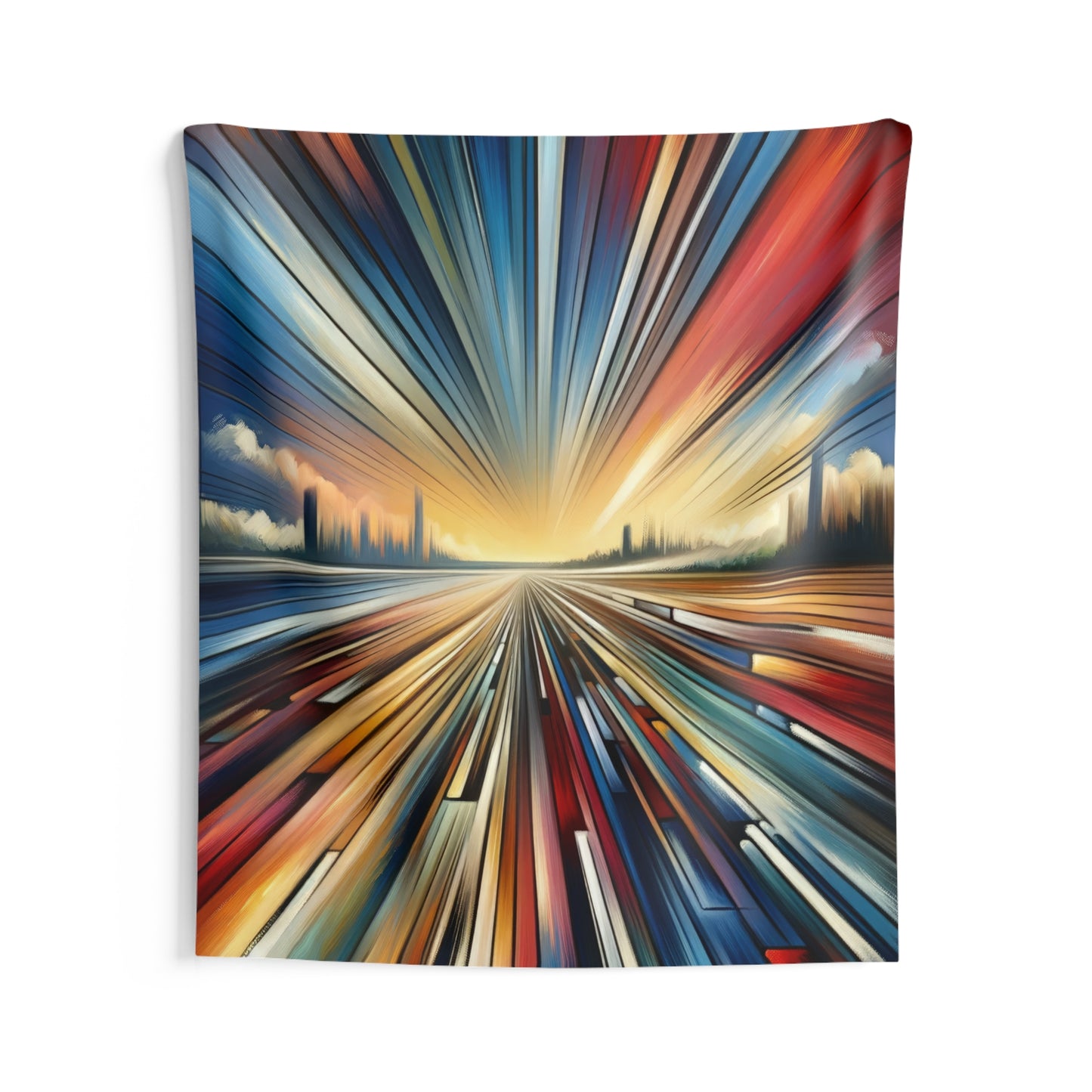 Strategic Horizon Tachism Indoor Wall Tapestries