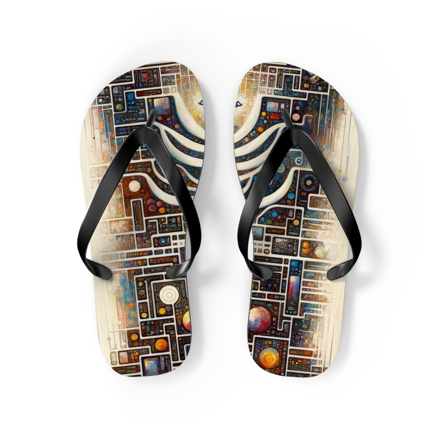 Syncing Silicon Spirituality Flip Flops
