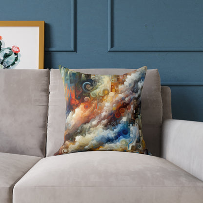 Tachist Unity Diversity Spun Polyester Pillow
