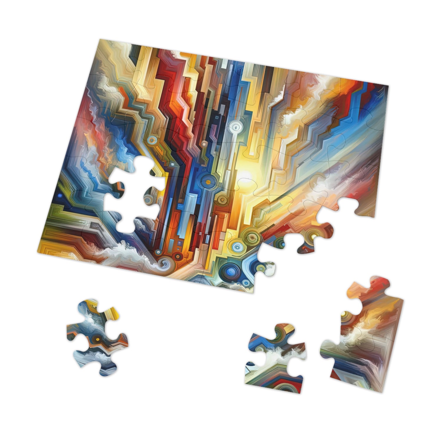 Unity Abstract Vibrancy Jigsaw Puzzle (30, 110, 252, 500,1000-Piece)