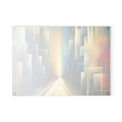 Echoes Dissolving Light Glass Cutting Board