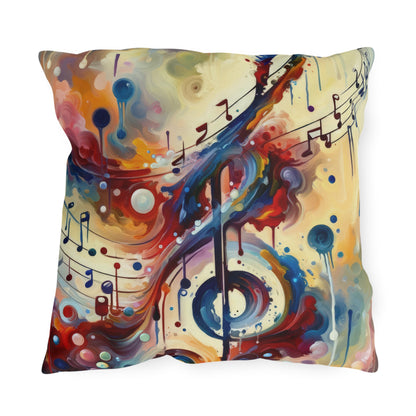 Harmonizing Melody Life Outdoor Pillows