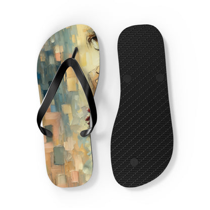 Urban Tachism Encounter Flip Flops