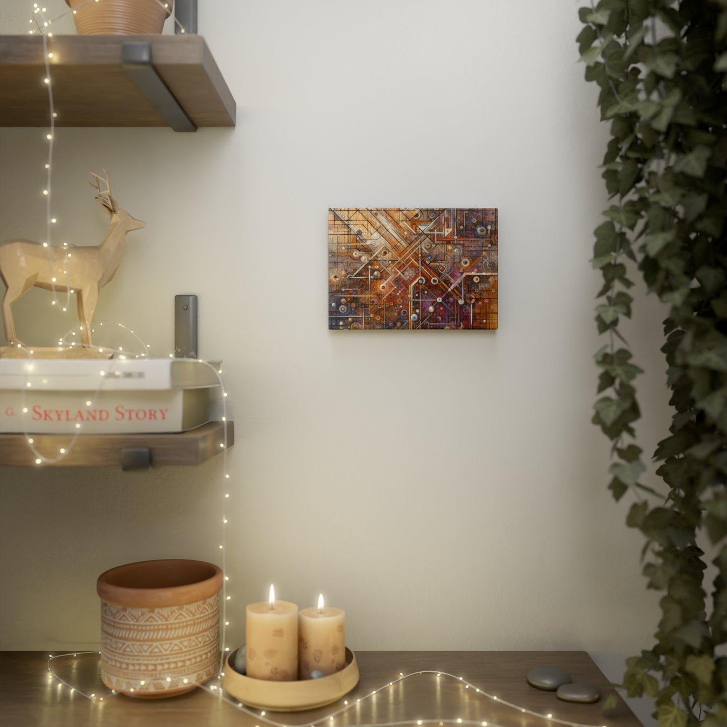 Abstract Structural Complexity Canvas Photo Tile