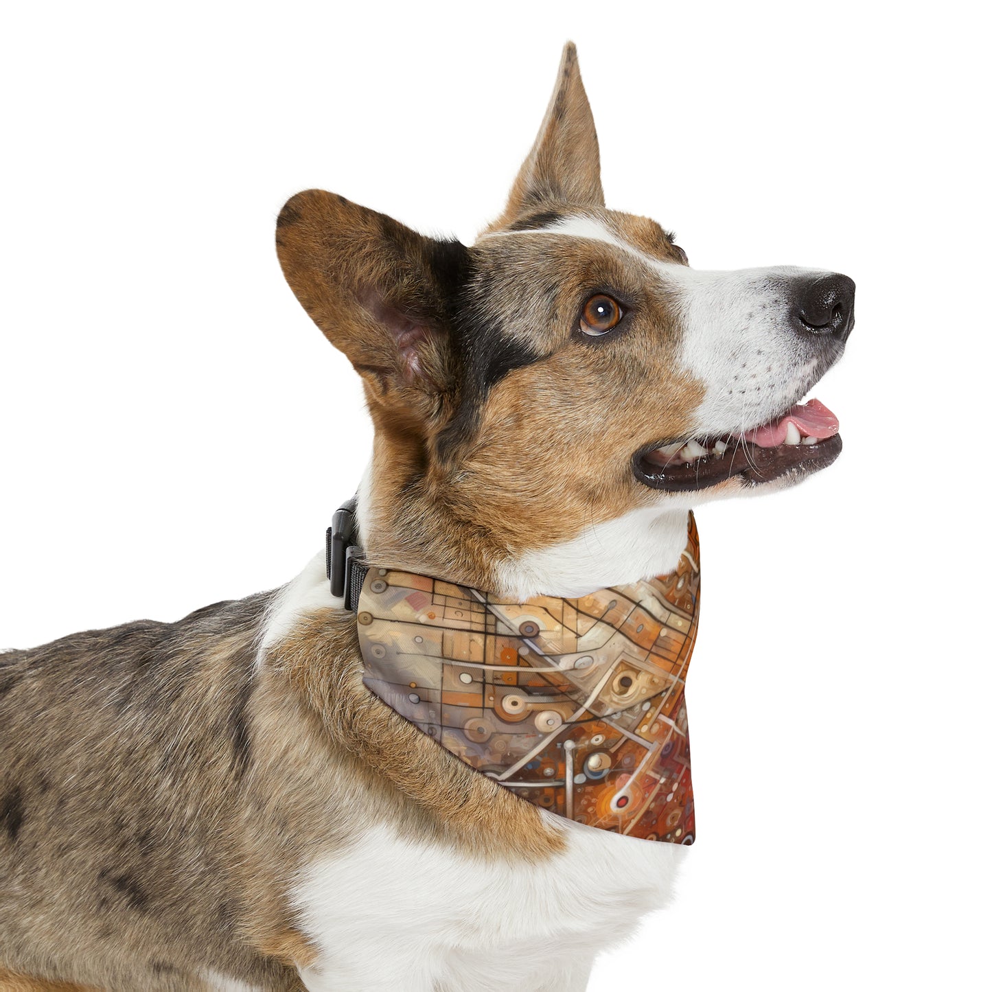 Abstract Structural Complexity Pet Bandana Collar