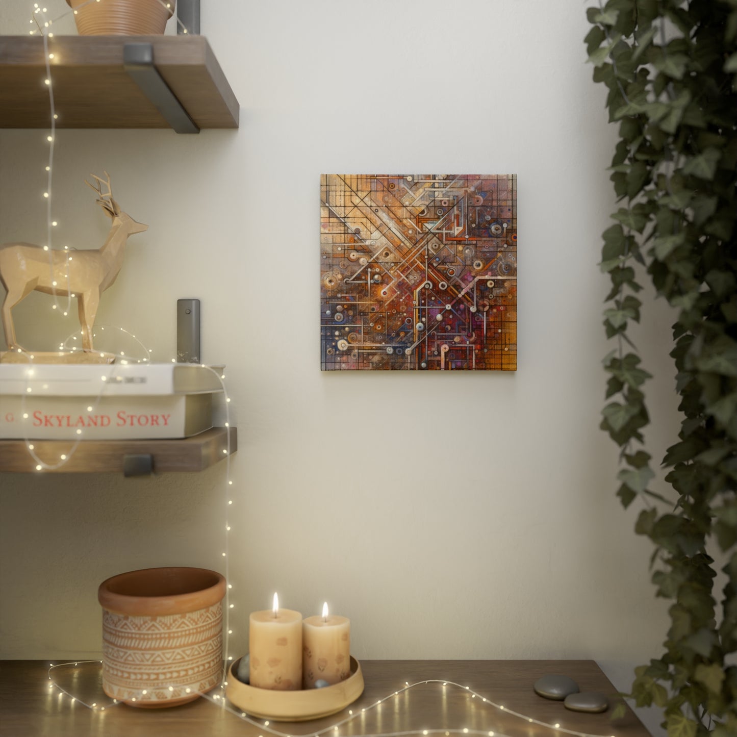 Abstract Structural Complexity Canvas Photo Tile