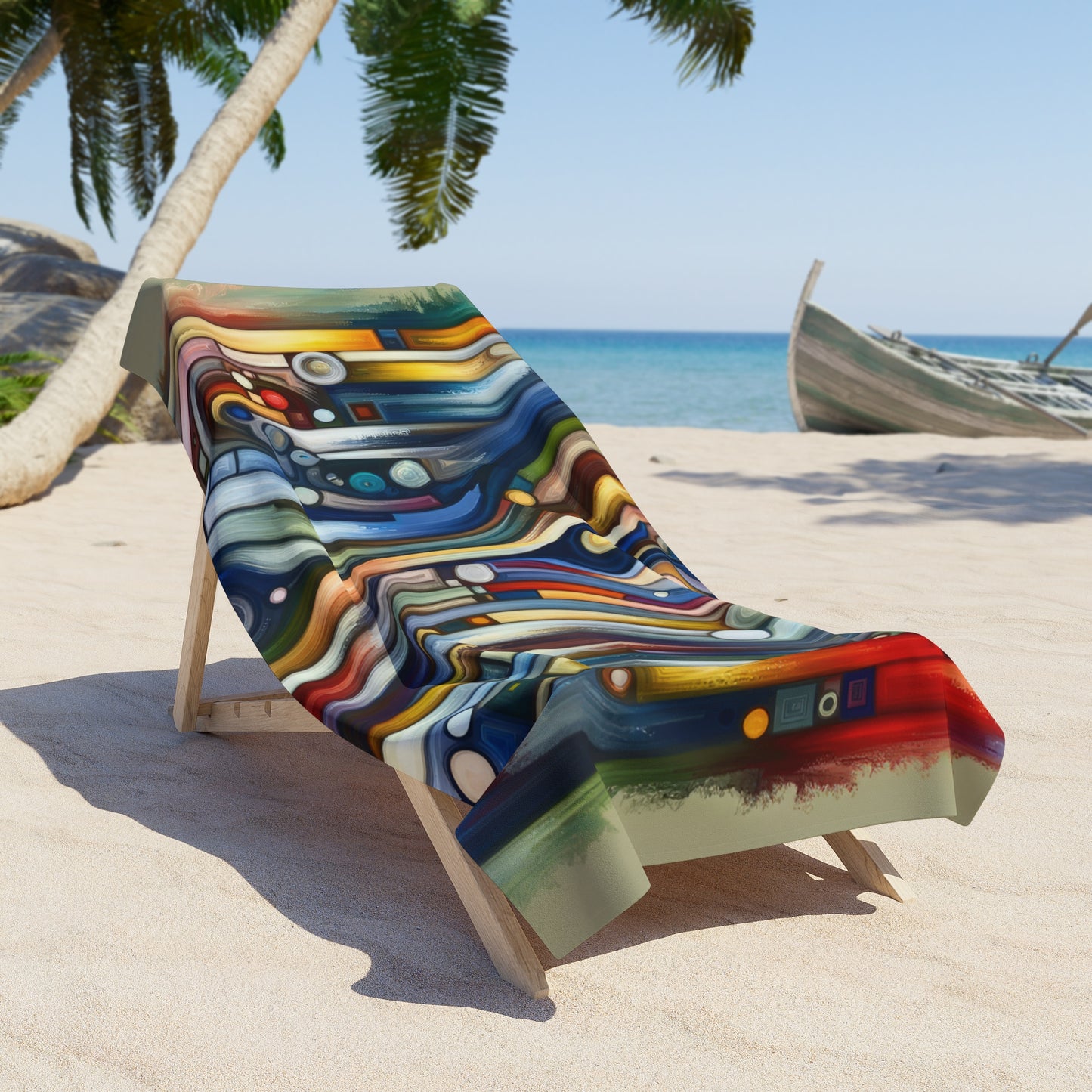 Embracing Faceted Unity Beach Towel