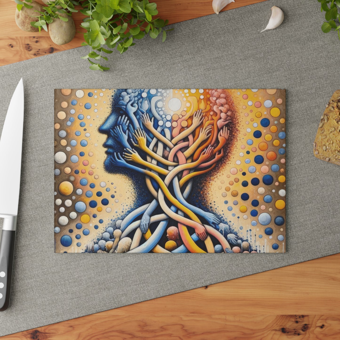 Unveiling Inner Essence Glass Cutting Board