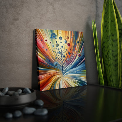 Sustainable Ripple Abstract Canvas Photo Tile