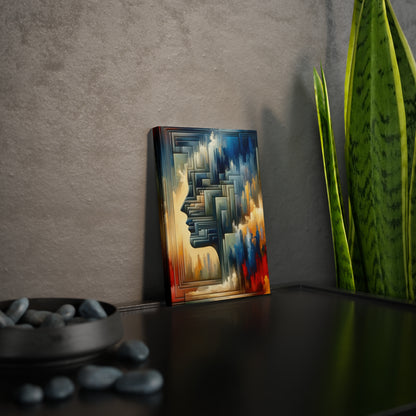 Abstract Geometric Boundaries Canvas Photo Tile