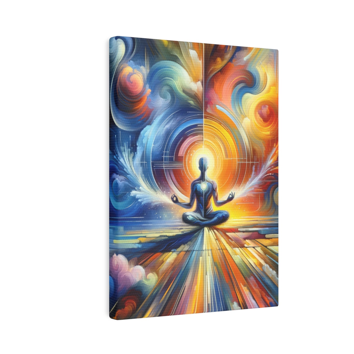 Techno Spiritual Synthesis Canvas Photo Tile