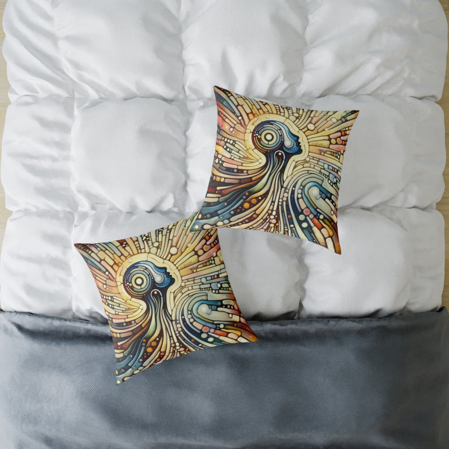 Inner Mosaic Kindness Spun Polyester Pillow