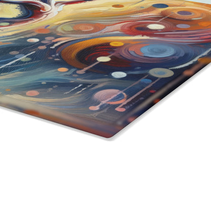 Wholehearted Divine Dance Glass Cutting Board