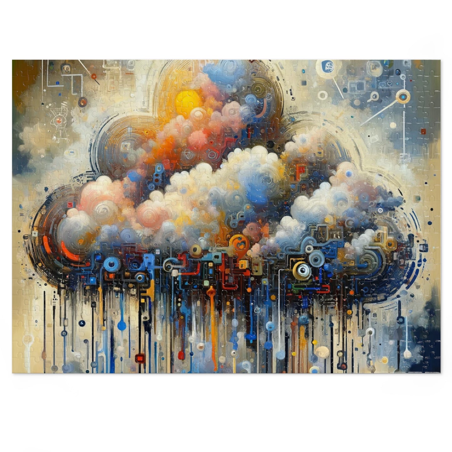 Cloud Community Crafting Jigsaw Puzzle (30, 110, 252, 500,1000-Piece)
