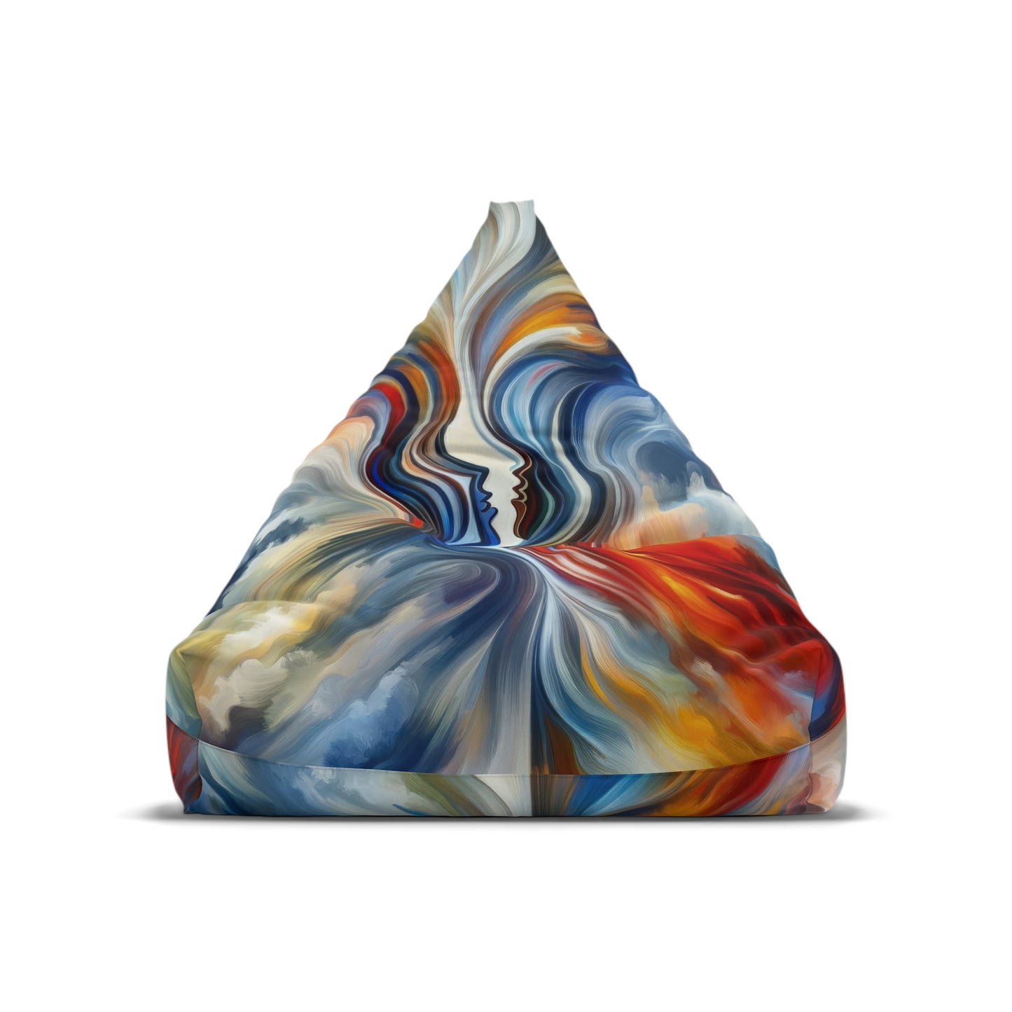 Convergent Abstract Unity Bean Bag Chair Cover