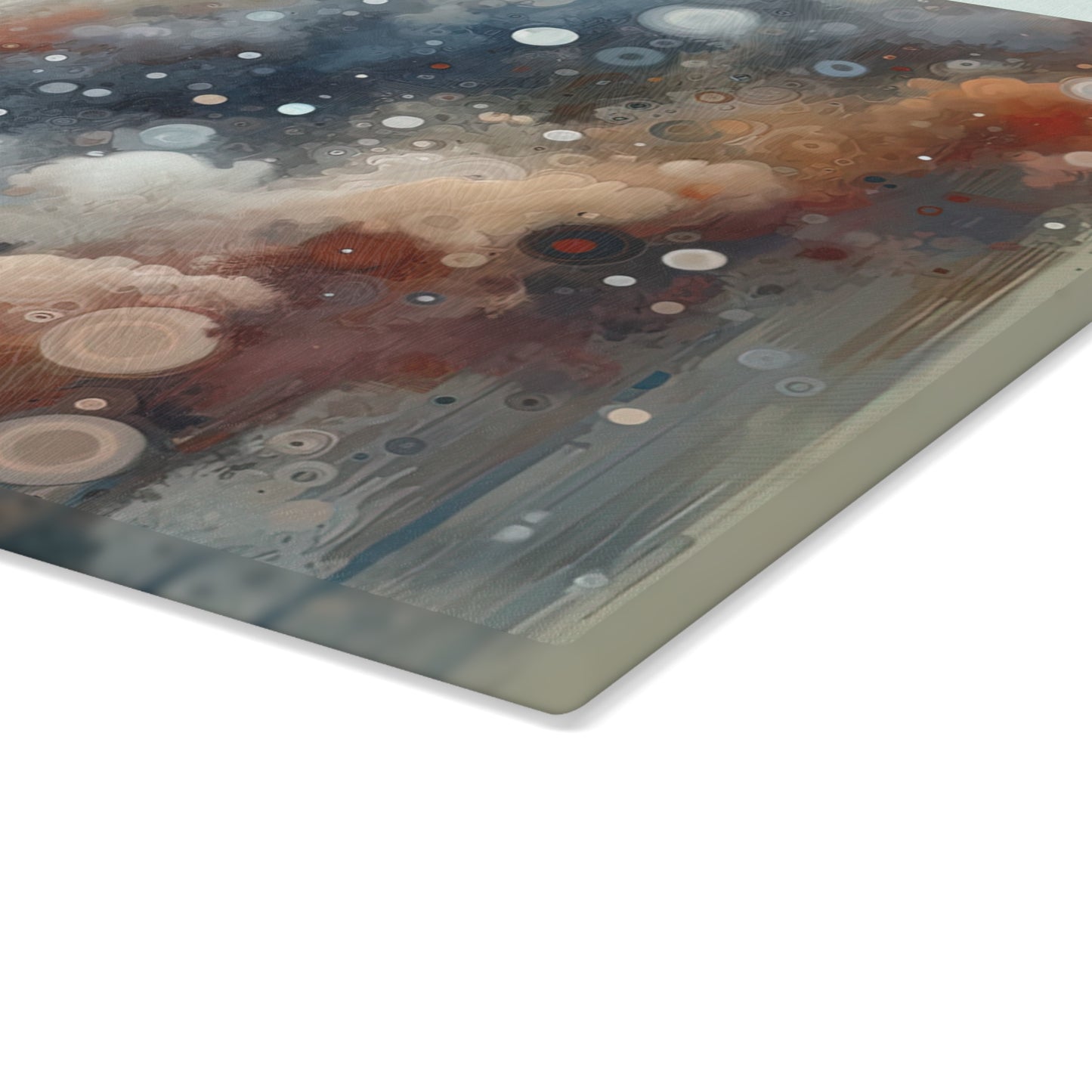 Ephemeral Hour Residue Glass Cutting Board