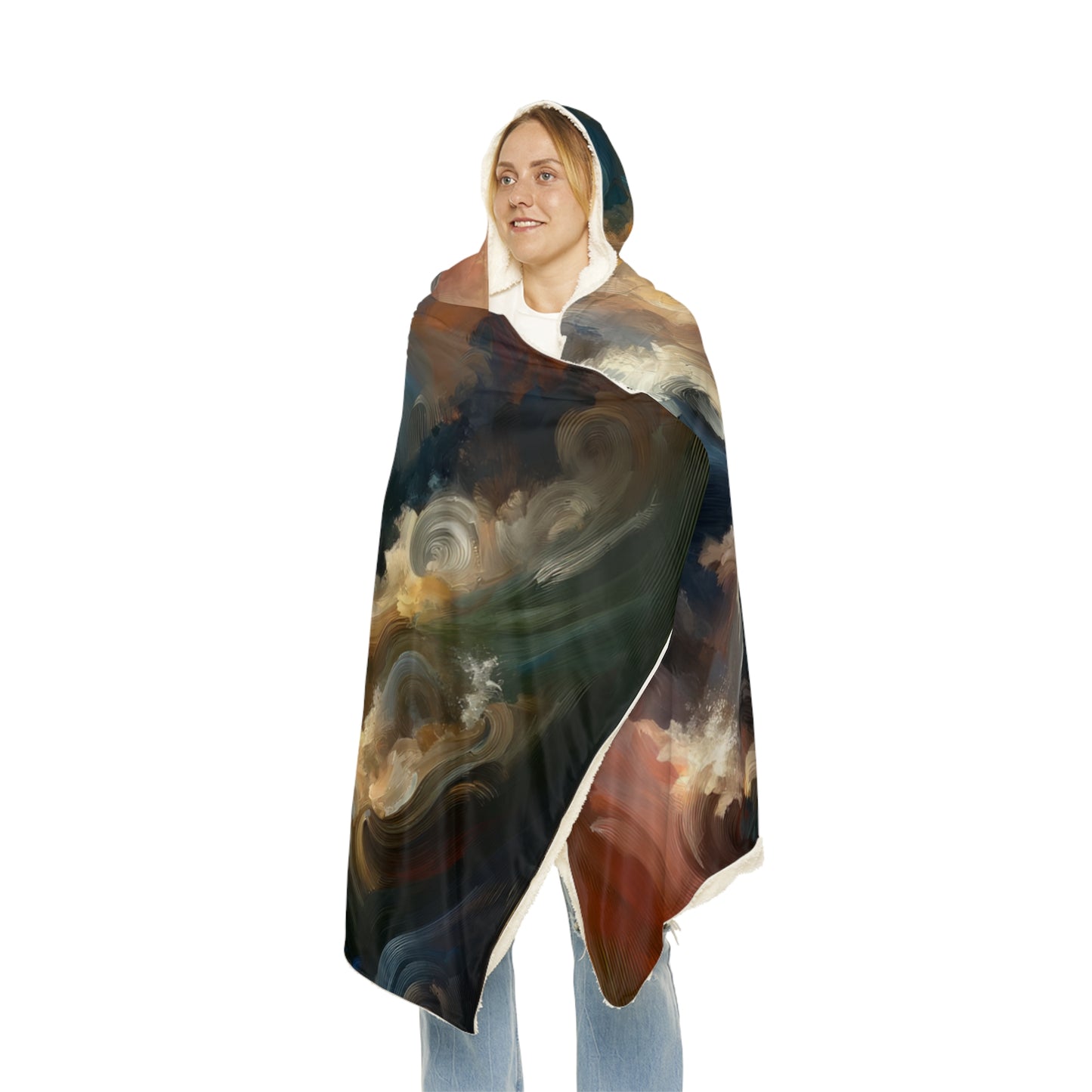 Tumultuous Sea Enlightenment Snuggle Blanket