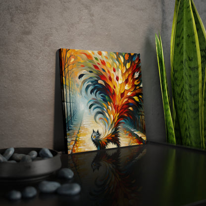 Autumn Whirlwind Escape Canvas Photo Tile