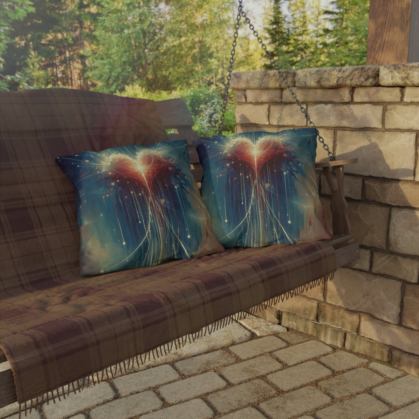 Transcendent Connection Beauty Outdoor Pillows