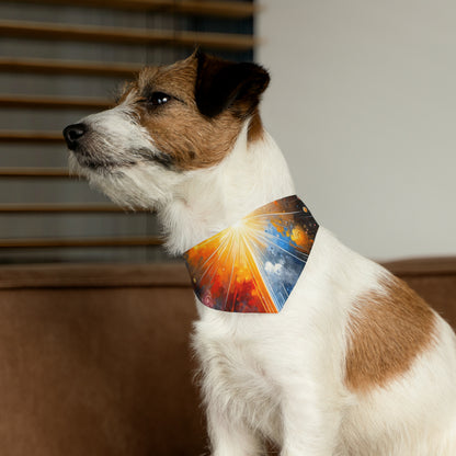 Luminous Abstract Tachism Pet Bandana Collar
