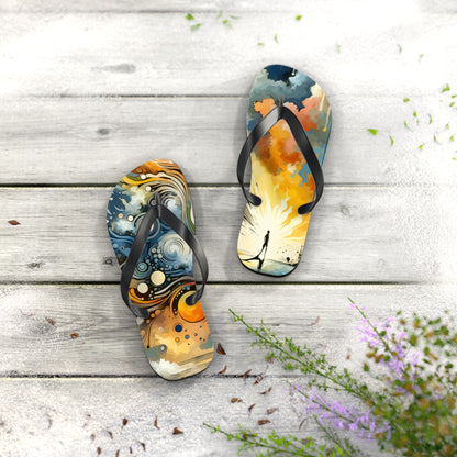 Intentional Awakening Reflection Flip Flops