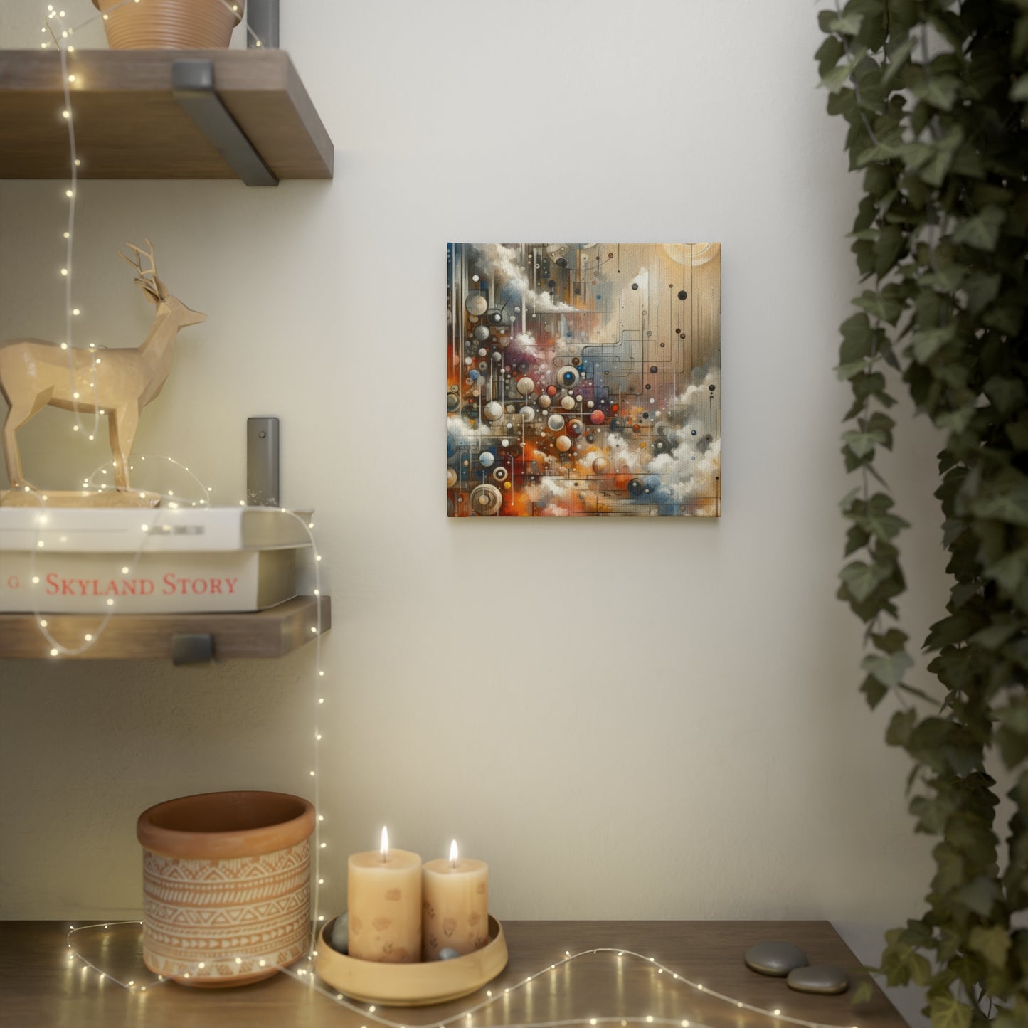 Abstract Mechanical Harmony Canvas Photo Tile