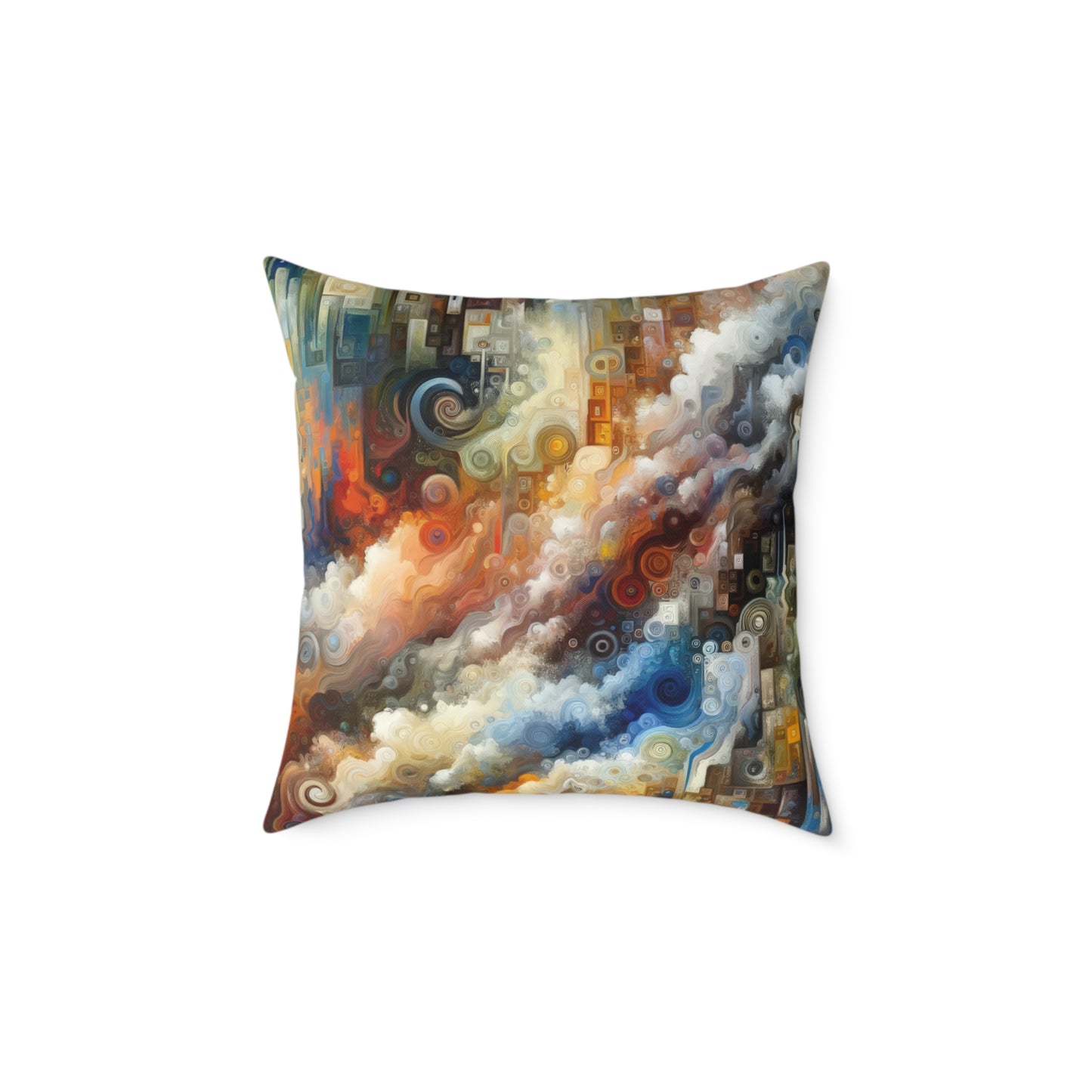 Tachist Unity Diversity Spun Polyester Pillow