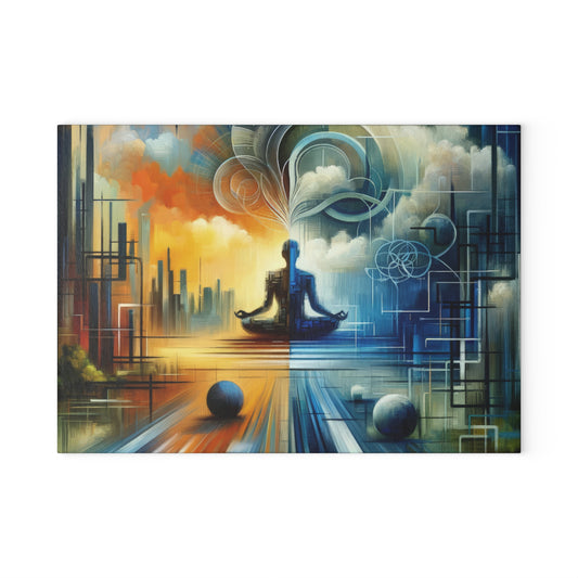 Digital Spiritual Journey Glass Cutting Board