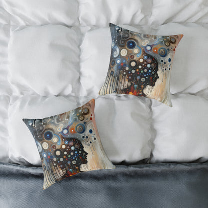 Universal Personal Tachism Spun Polyester Pillow