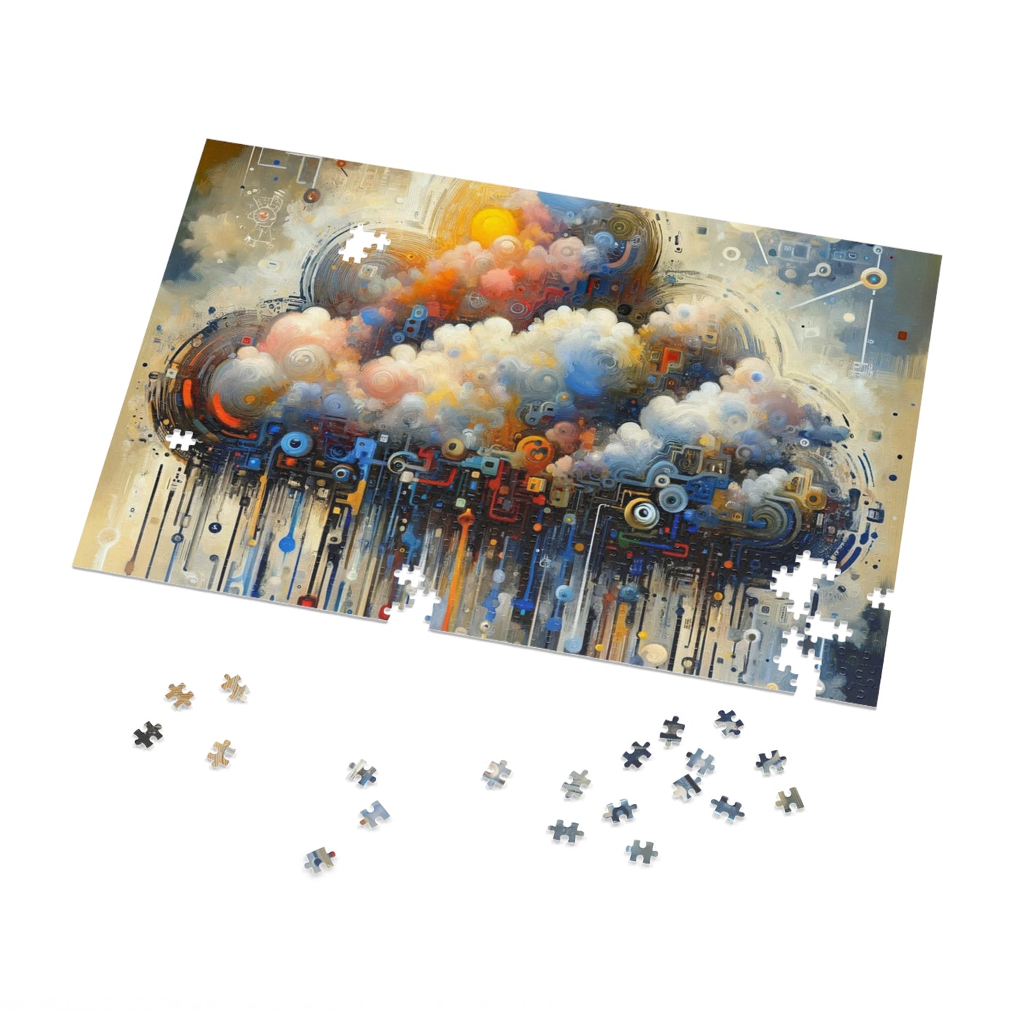 Cloud Community Crafting Jigsaw Puzzle (30, 110, 252, 500,1000-Piece)