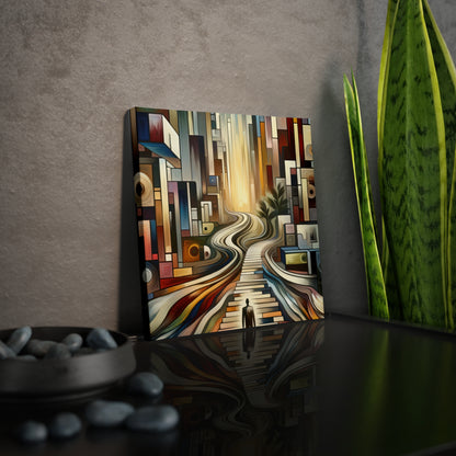 Relatable Journey Abstraction Canvas Photo Tile