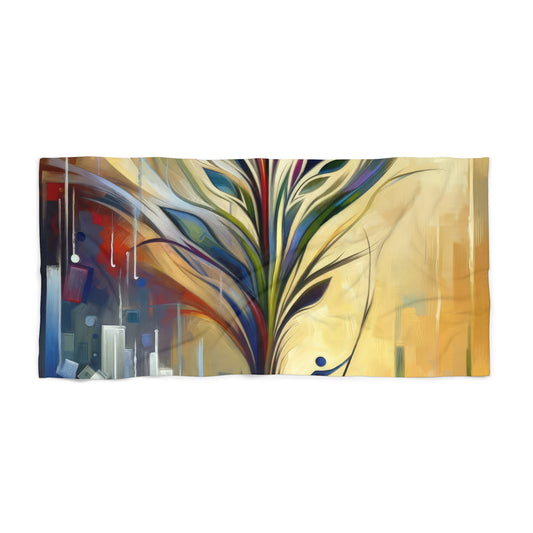 Pruning Distraction Tachism Beach Towel