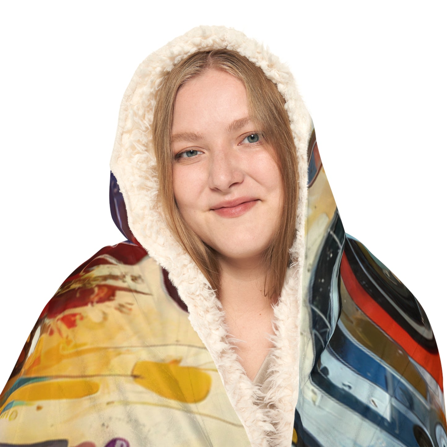 Harmonic Abstract Synergy Snuggle Blanket