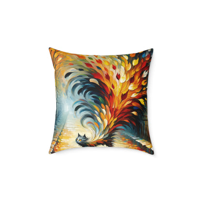 Autumn Whirlwind Escape Spun Polyester Pillow