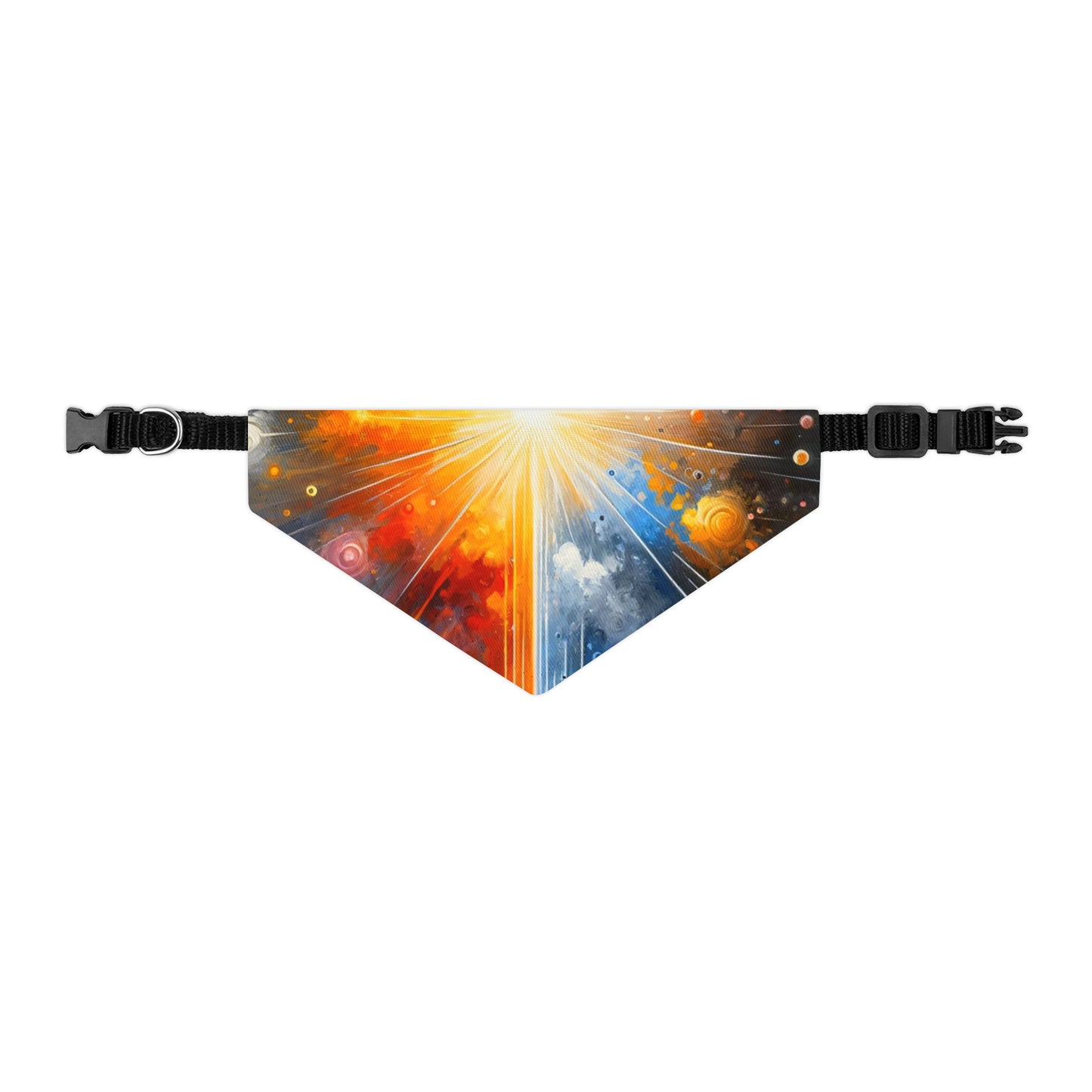 Luminous Abstract Tachism Pet Bandana Collar