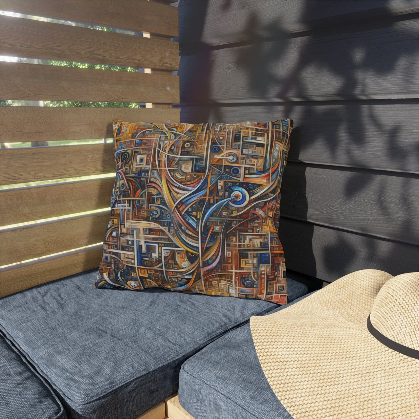 Intricate Life Tapestry Outdoor Pillows