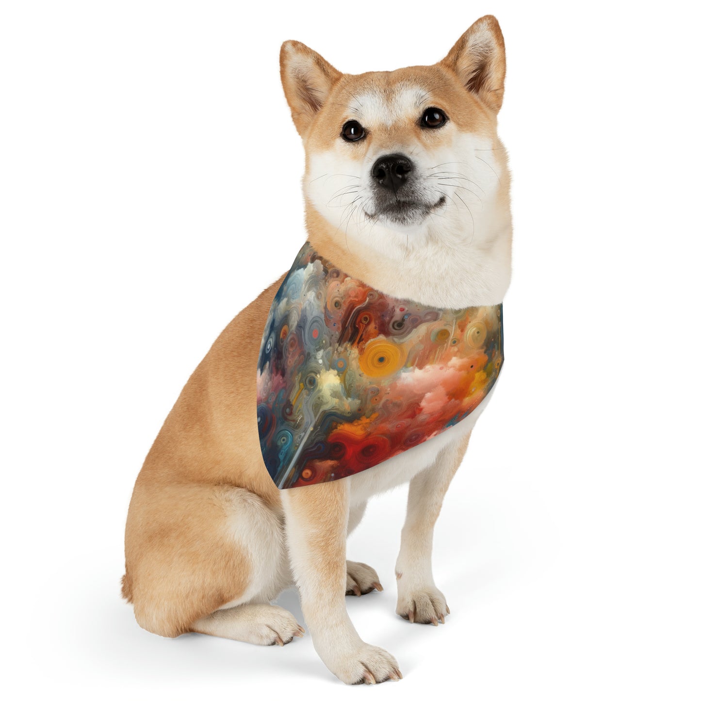 Abstract Beliefs Reflection Pet Bandana Collar