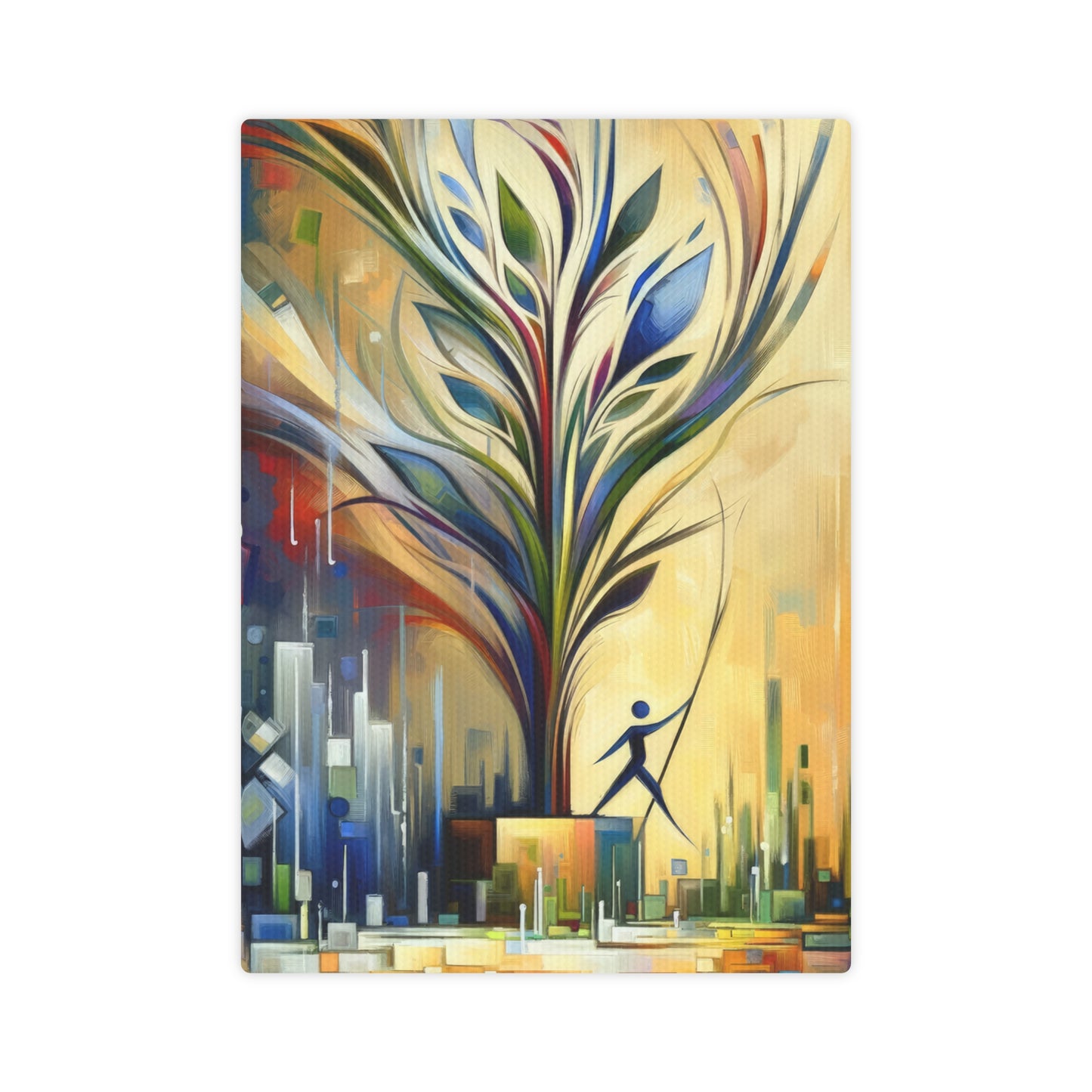 Pruning Distraction Tachism Canvas Photo Tile