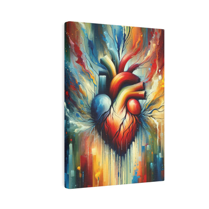 Humanity Heart Unveiled Canvas Photo Tile