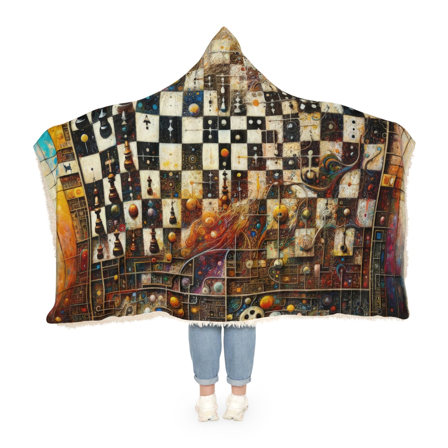 Cosmic Chess Integration Snuggle Blanket