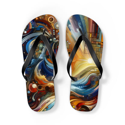 Ritualistic Growth Symphony Flip Flops