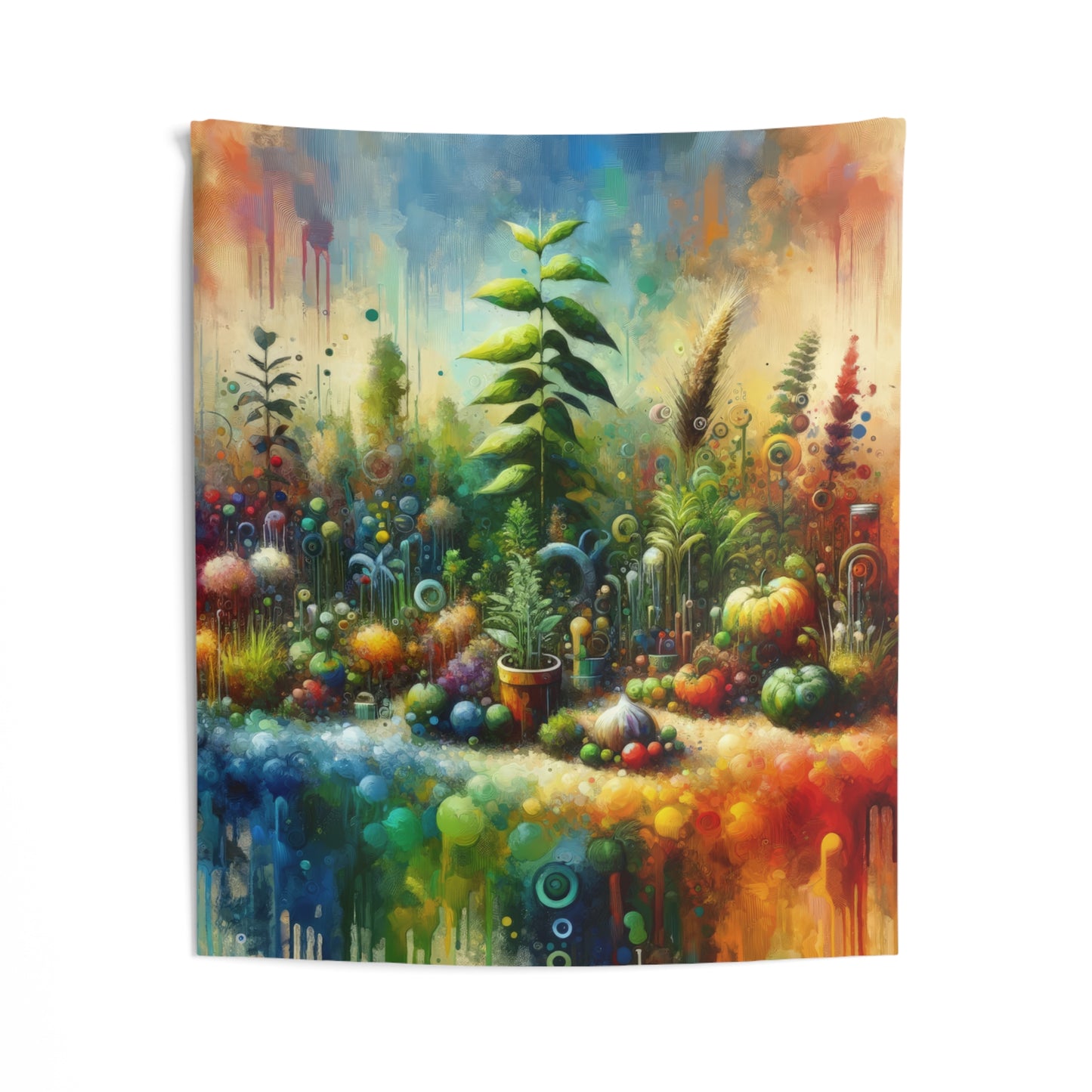 Communal Garden Microcosm Indoor Wall Tapestries