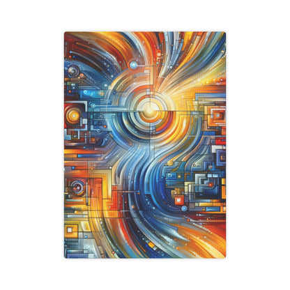 Digital Tachism Connectivity Canvas Photo Tile