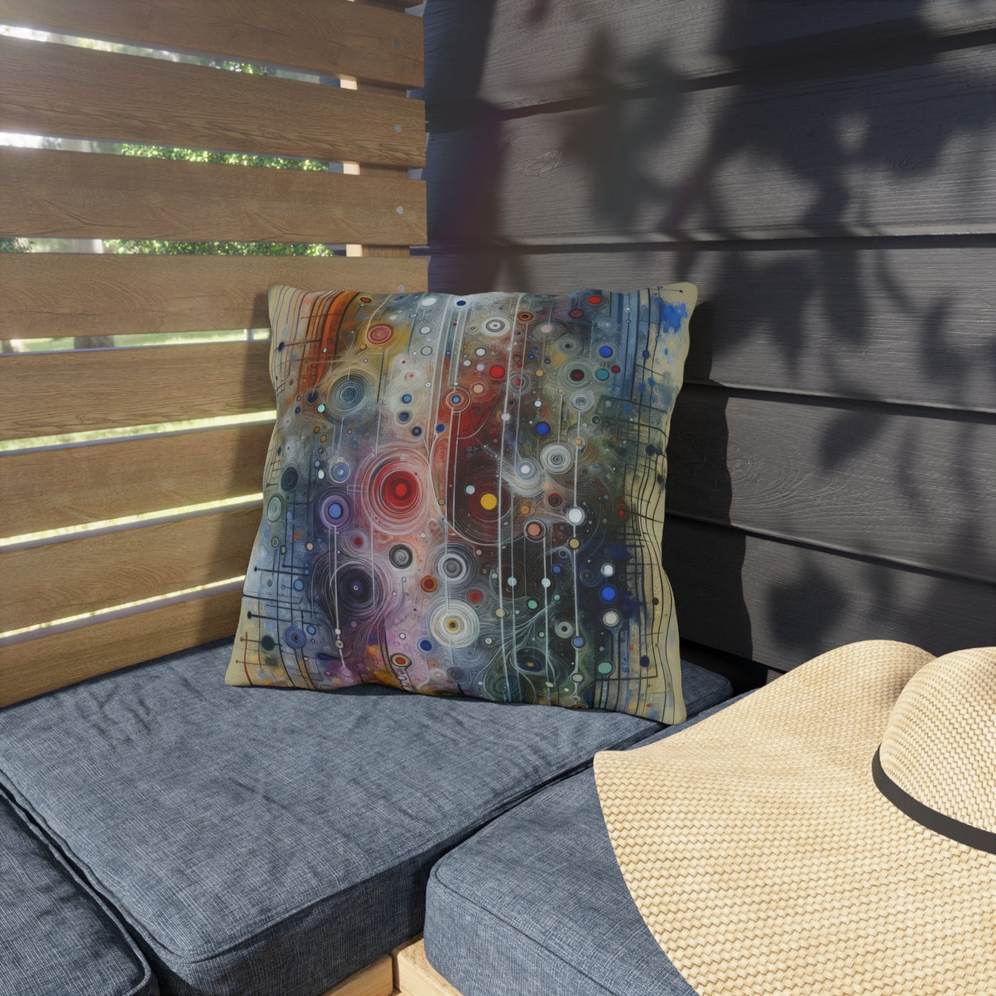 Awakenings Interconnectedness Tachism Outdoor Pillows