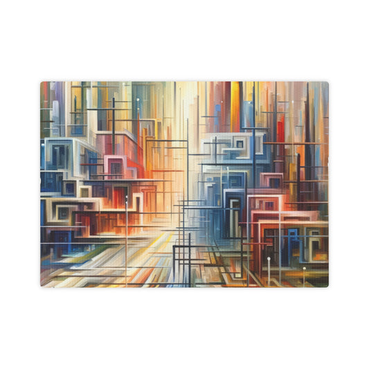 Urban Flow Interconnectedness Canvas Photo Tile