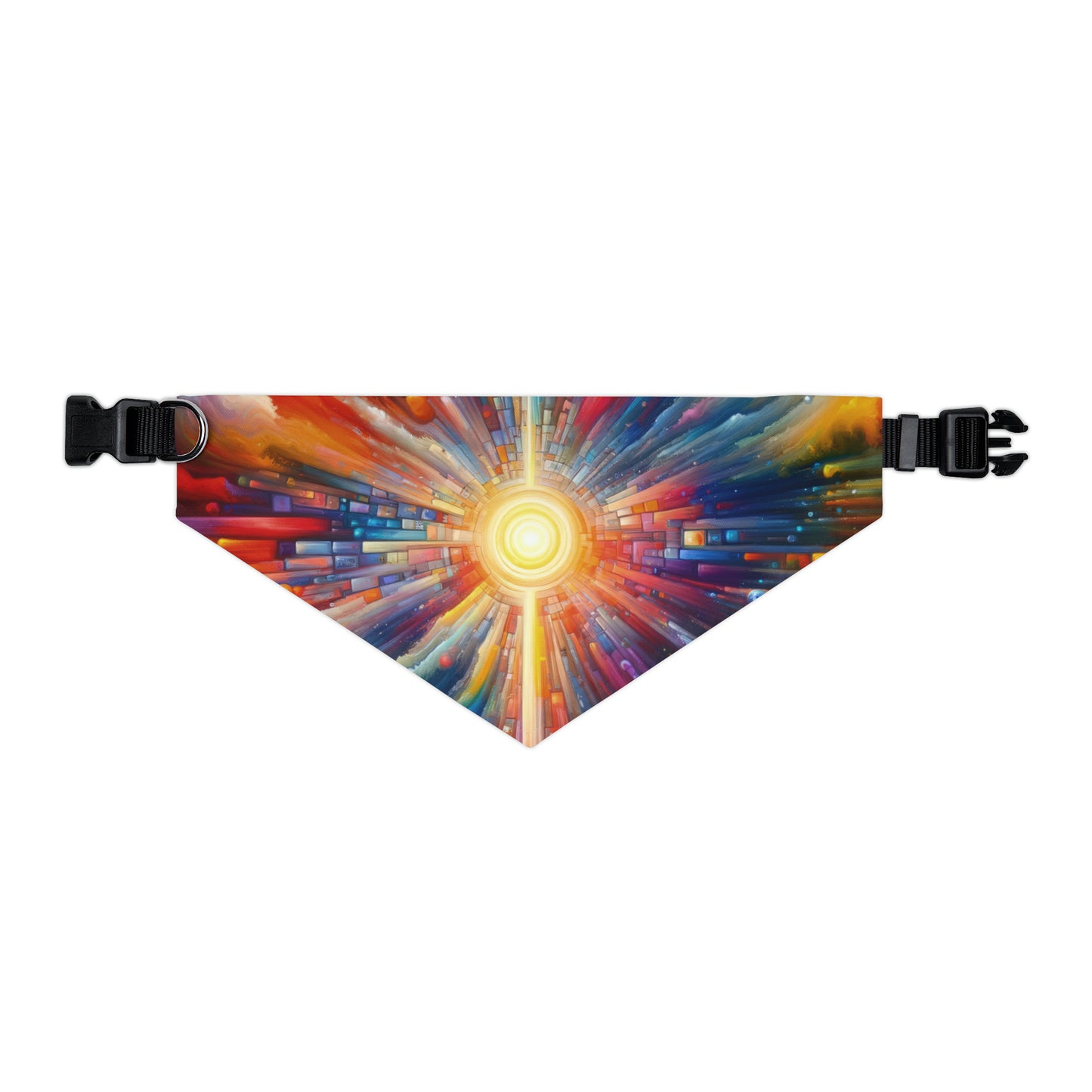 Kaleidoscopic Tachism Breath Pet Bandana Collar