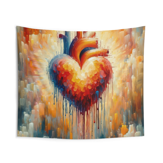 Vital Compassionate Beat Indoor Wall Tapestries